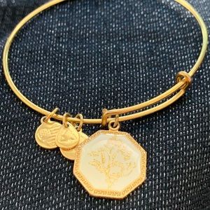 Alex & Ani Birth Flower Charm Bangle